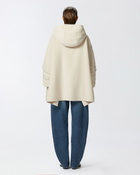 Pinko Short Cape Coat With Padded Puffer Beige