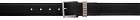 Paul Smith Black Signature Stripe Keeper Belt