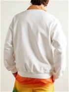 Casablanca - Joyaux D’Afrique Logo-Print Organic Cotton-Jersey Sweatshirt - White