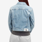 Calvin Klein Women's Cropped 90S Denim Jacket in Denim Light