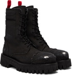 424 Black Canvas X Boots