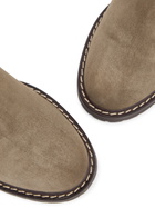 Legres Suede Chelsea Ankle Boots Khaki