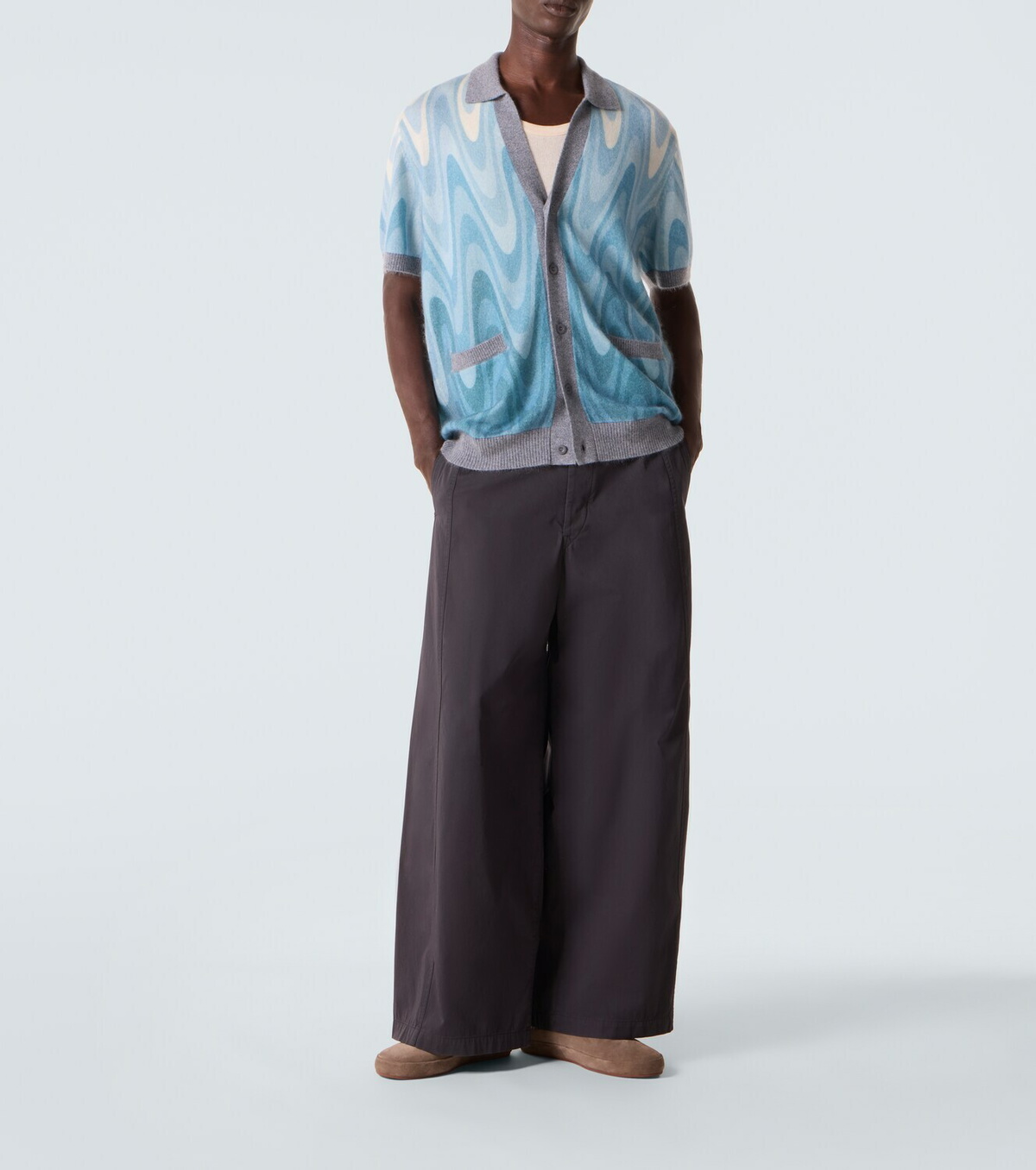 Frescobol Carioca Romero wool and cashmere cardigan