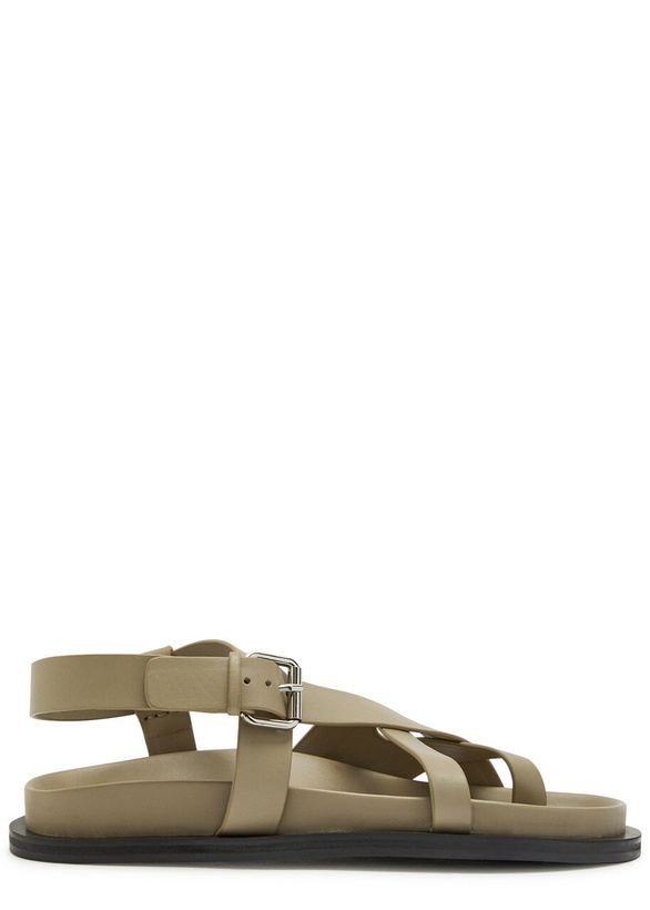 Photo: A.emery Elbert Leather Sandals Beige