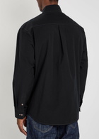 Lemaire Stud-embellished Cotton-poplin Shirt Black