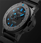 Panerai - Submersible Automatic 47mm Carbotech and Rubber Watch - Black