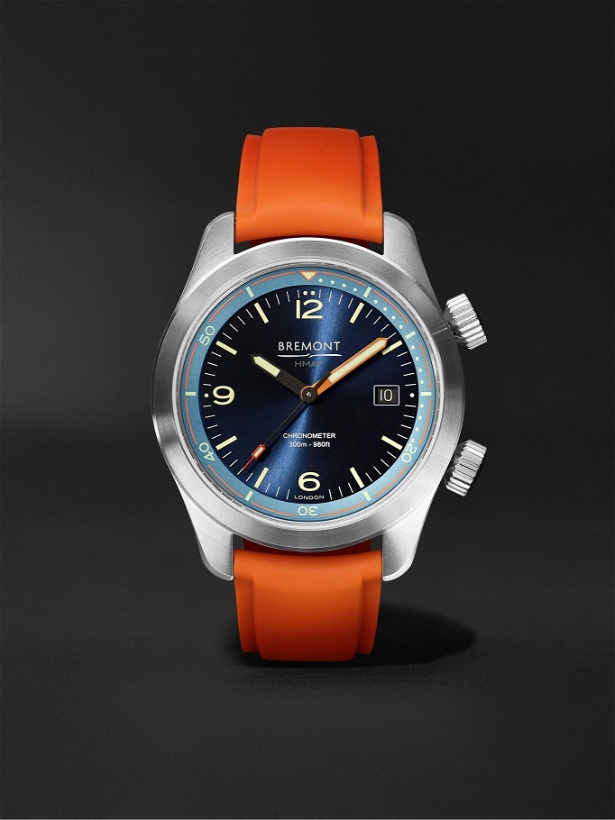 Photo: Bremont - Argonaut Azure Automatic 42mm Stainless Steel and Rubber Watch