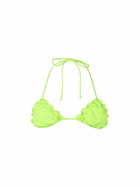 MC2 Saint Barth Woman Fluo Yellow Triangle Beach Top Sagittarius