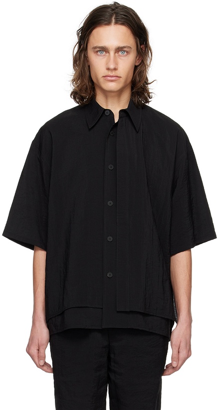 Photo: LE17SEPTEMBRE Black Layered Shirt