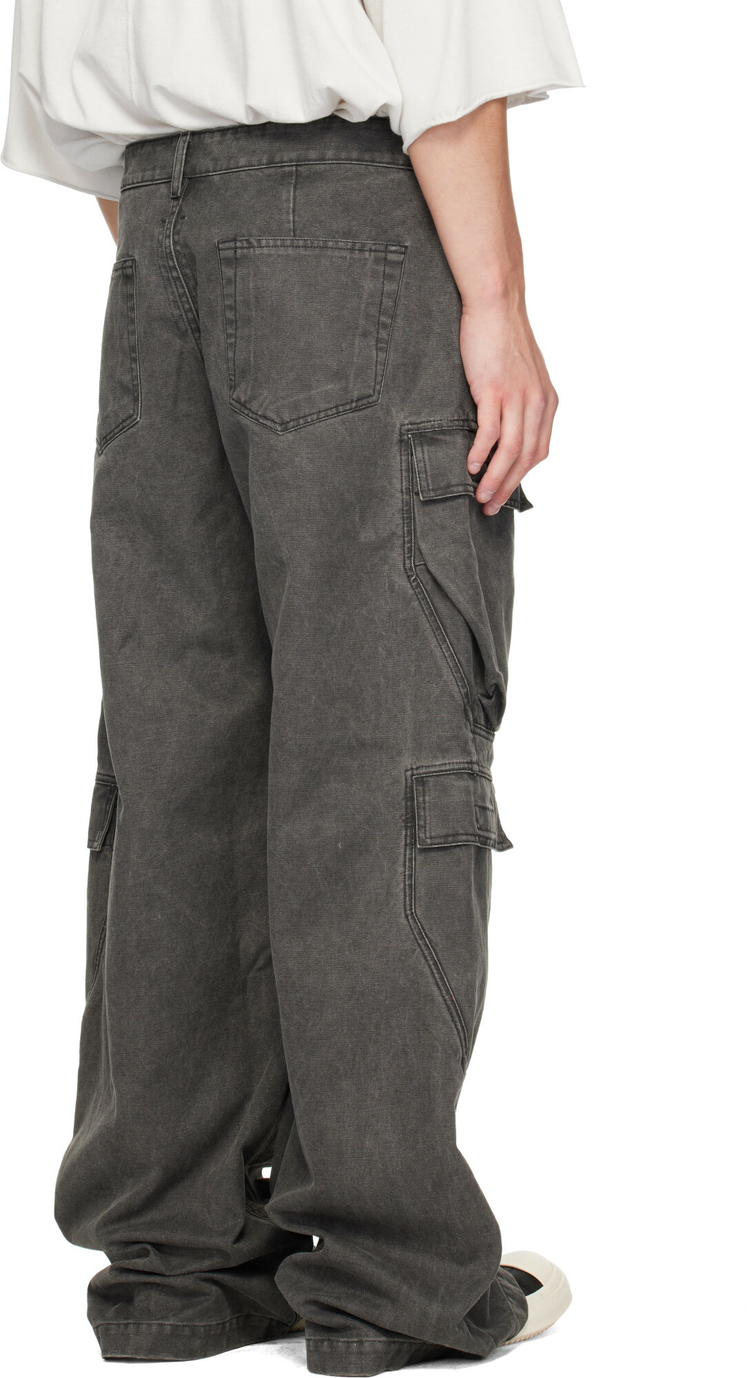 Rick Owens DRKSHDW Gray Tower Double Cargo Pants