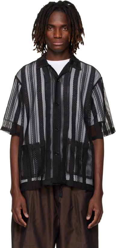 Photo: South2 West8 Black Poly Lace Cabana Shirt