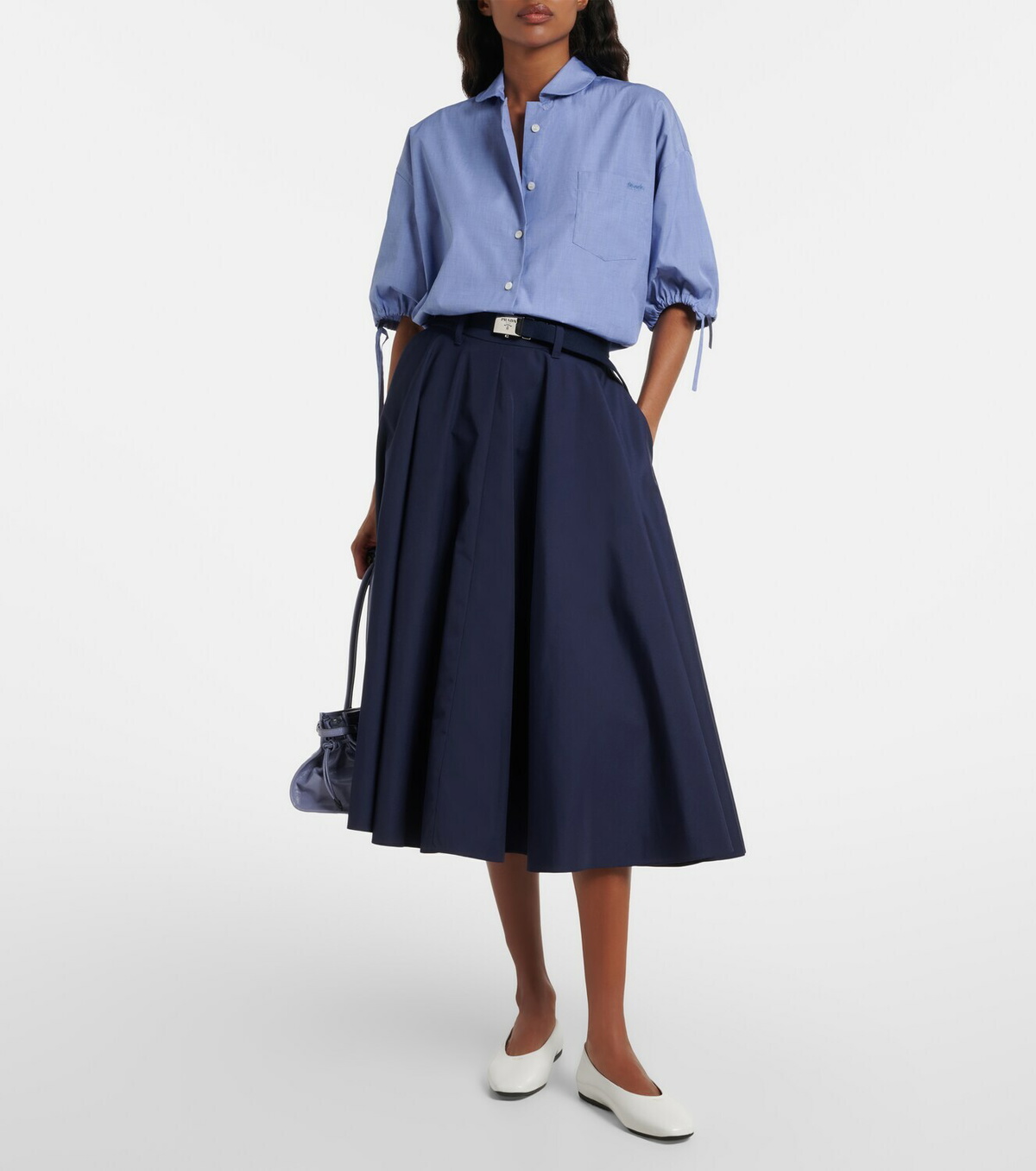 Prada Leather ballet flats