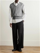 Auralee - Cashmere and Silk-Blend Sweater Vest - Gray