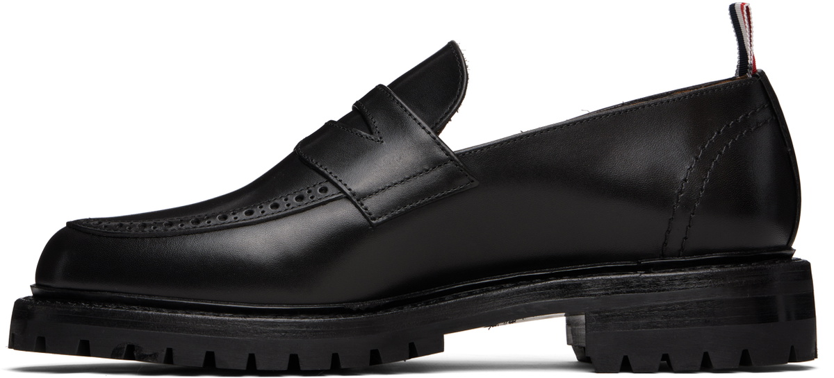 Thom Browne Black Classic Penny Loafers