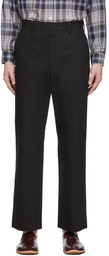 AURALEE Black Twist Finx Chino Trousers