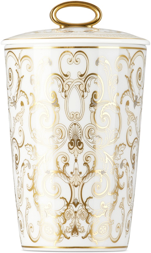 Photo: Versace White Rosenthal Medusa Gala Scented Candle