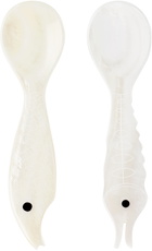 Gohar Off-White Mother of Pearl Sea Creatures Spoon Set