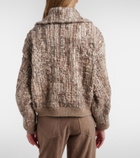 Brunello Cucinelli Sequined mohair-blend cardigan