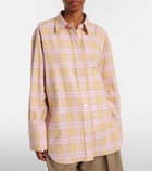 Róhe Checked cotton flannel overshirt