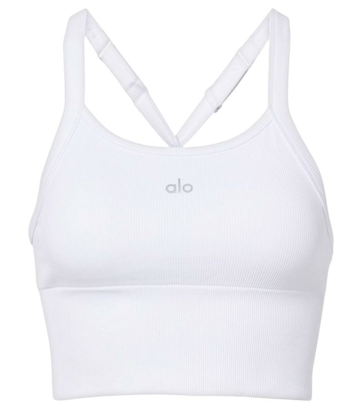 Photo: Alo Yoga Ribbed-knit bra top