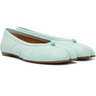 Maison Margiela Green Tabi Ballerina Flats
