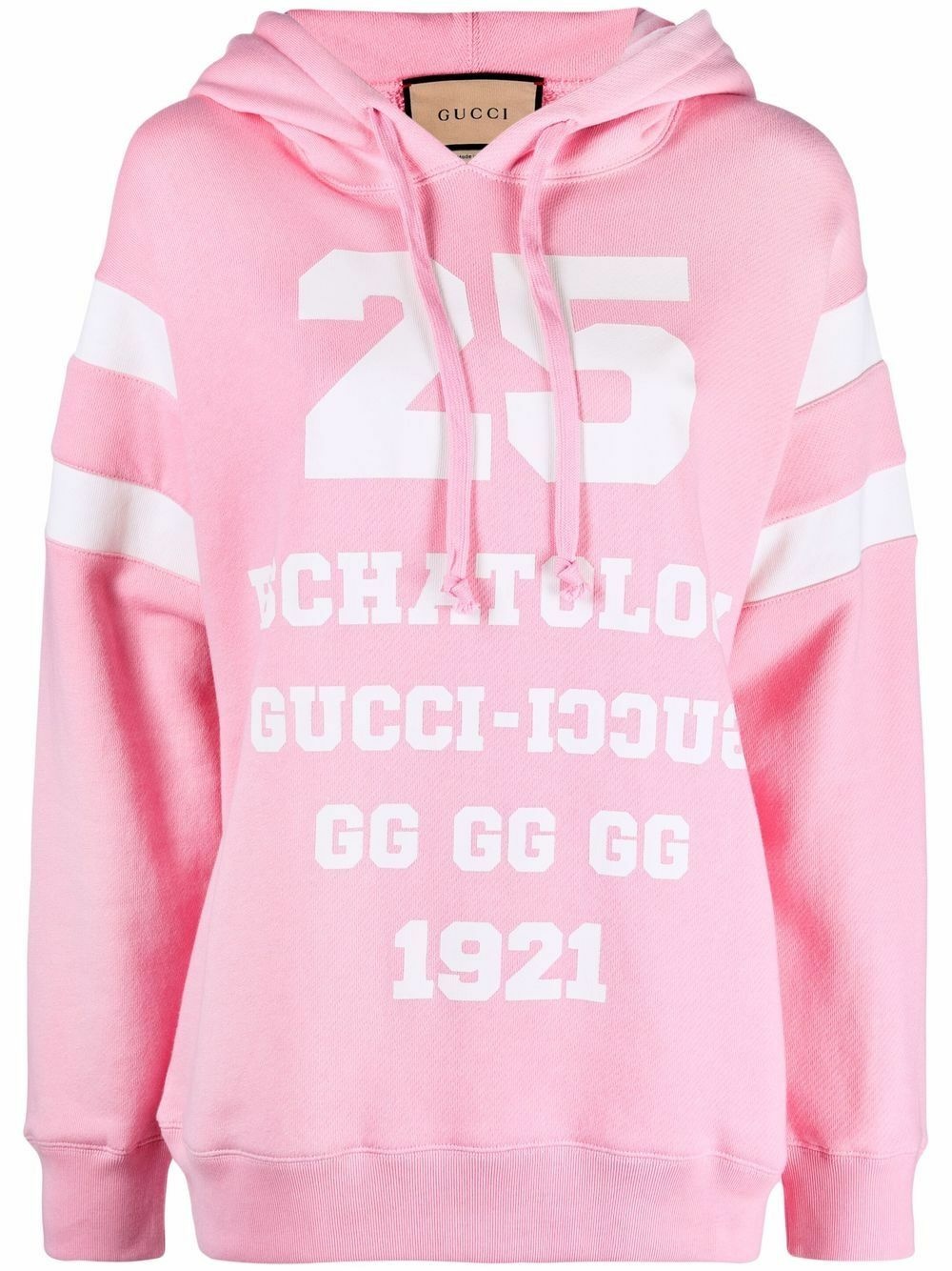 GUCCI - Logo Cotton Overszed Hoodie Gucci