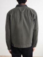 Rag & Bone - Leather-Trimmed Cotton-Canvas Jacket - Green