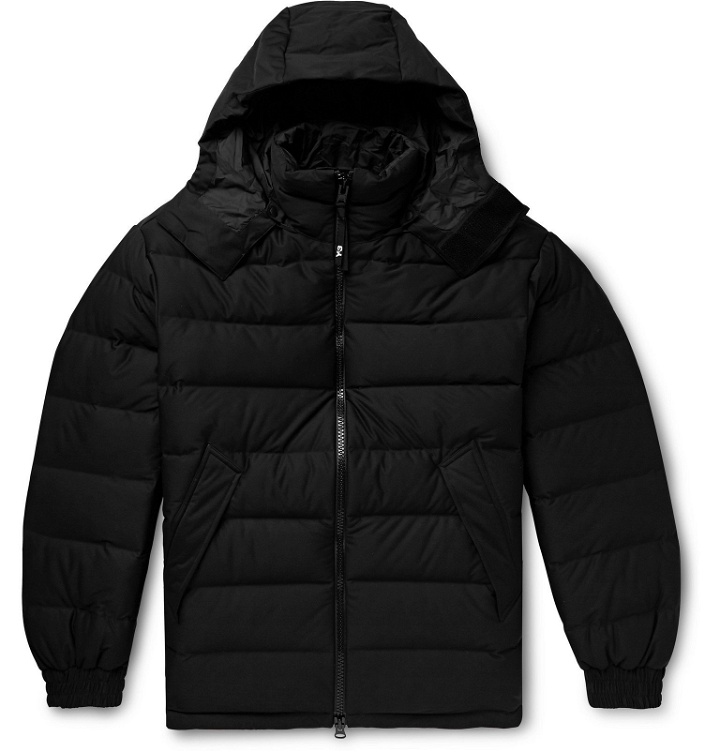 Photo: Y-3 - Logo-Print Quilted Shell Hooded Down Jacket - Black