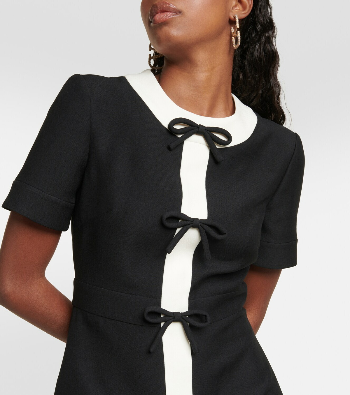 Valentino Bow-detail Crêpe Couture minidress Valentino