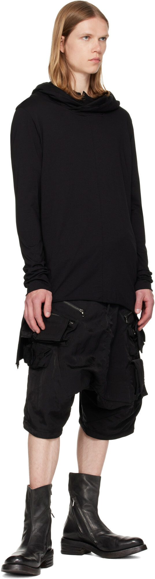 Julius Black Top Hoodie