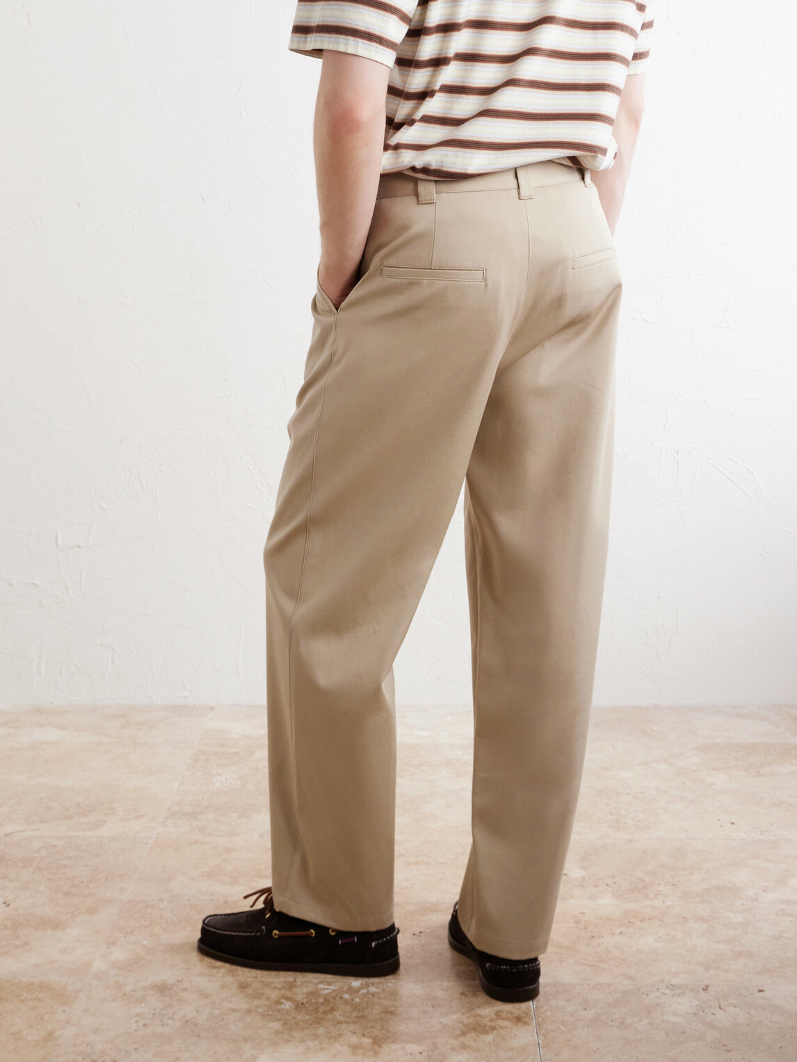 A.P.C. - Ricky Straight-Leg Pleated Organic Cotton Trousers - Neutrals