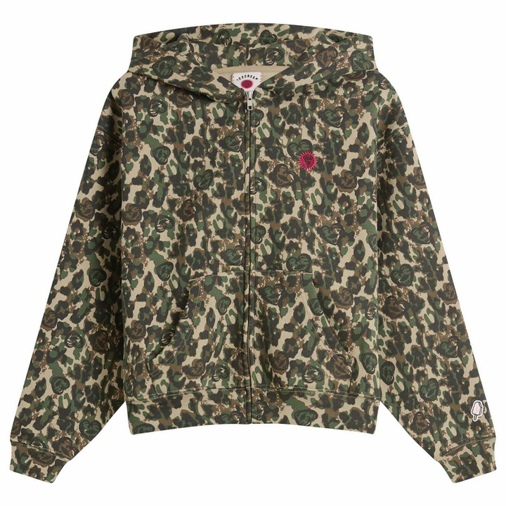 Photo: ICECREAM Women's Zip Through Hoodie in Camo