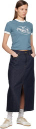 Carhartt Work In Progress Blue Reminiscing Ringer T-shirt