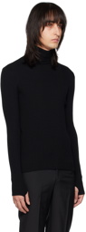 Ernest W. Baker Black Thumbhole Turtleneck