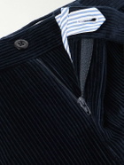 Rubinacci - Straight-Leg Cotton-Corduroy Trousers - Blue