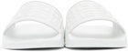 Givenchy White 4G Slide Sandals