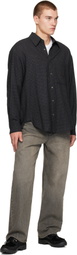 WOOYOUNGMI Gray Small Check Shirt
