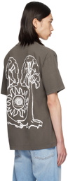 Online Ceramics Brown 'It's Never Too Late' T-Shirt