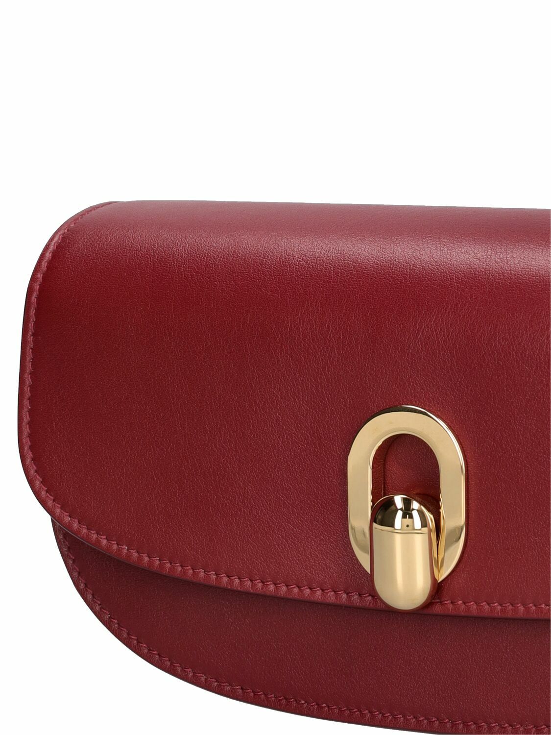 SAVETTE The Tondo Crescent Leather Shoulder Bag Savette