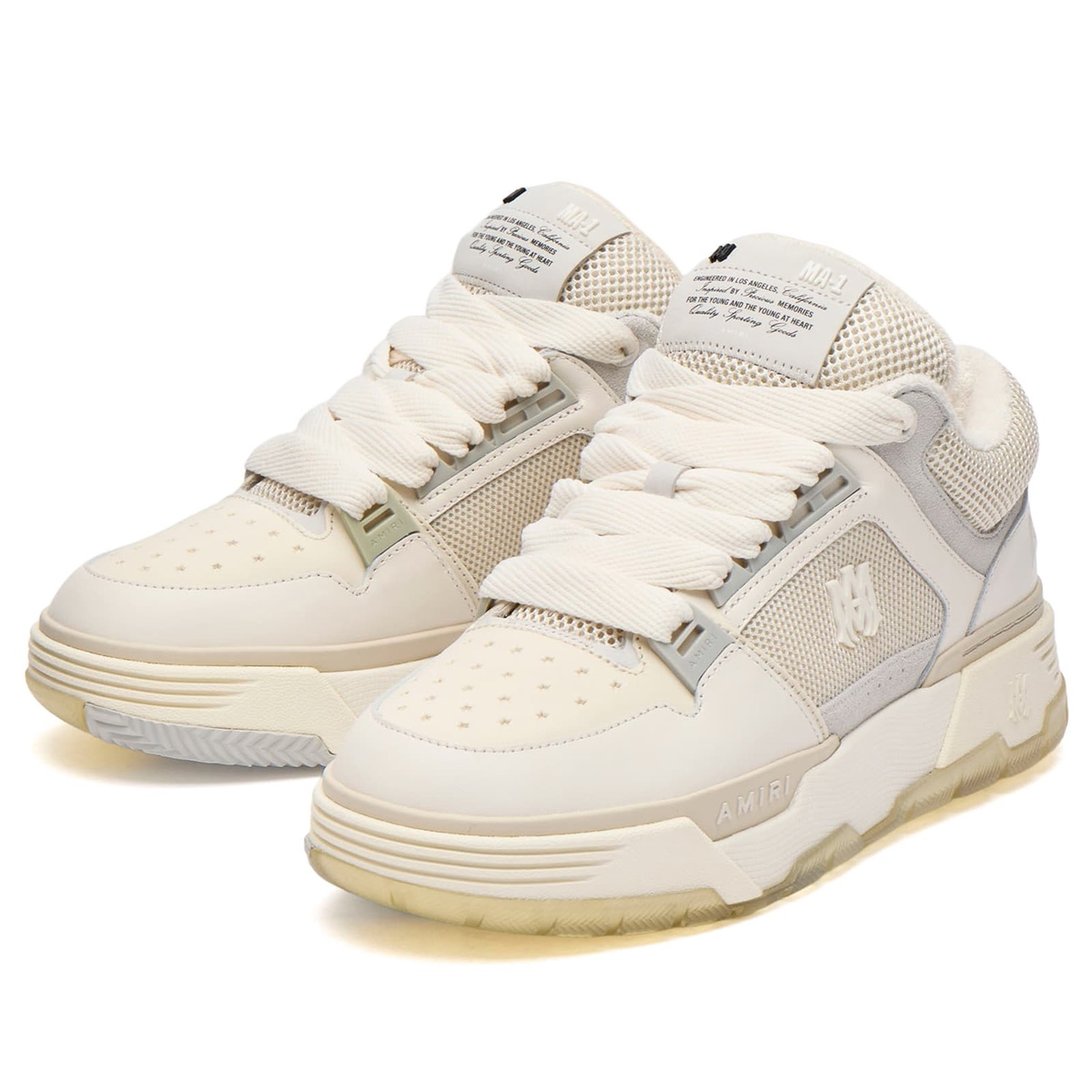 AMIRI Men's MA-1 High Sneaker in Alabaster