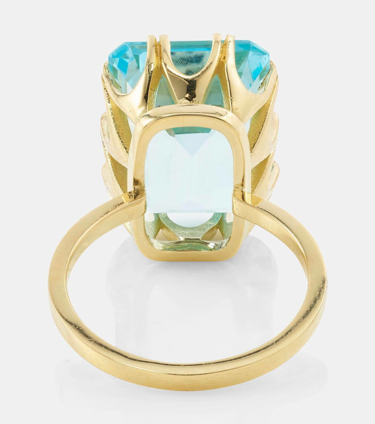 Ileana Makri 18kt gold ring with topaz and diamonds