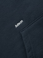 Adsum - Logo-Embroidered Cotton-Jersey Hoodie - Blue