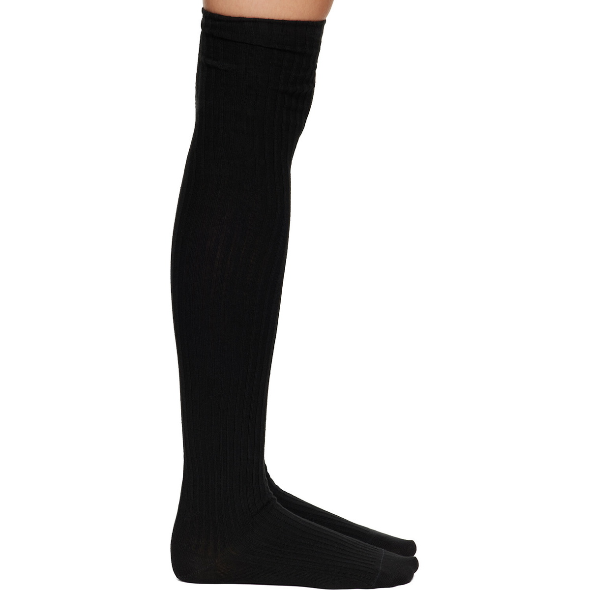 Baserange Black Overknee Socks