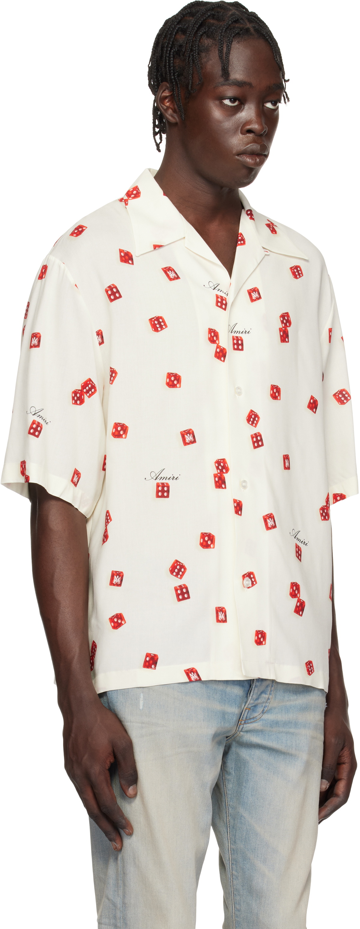 AMIRI Off-White 'Amiri Dice' Bowling Shirt