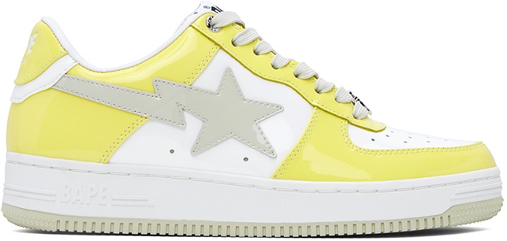 Photo: BAPE SSENSE Exclusive Yellow Sta Sneakers