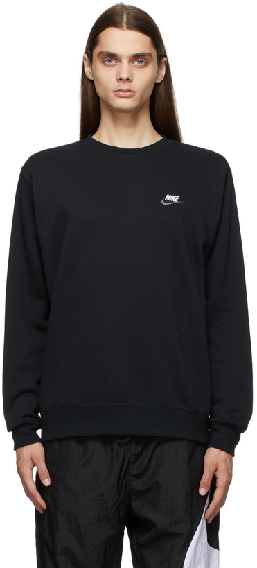 Photo: Nike Black Sportswear Club Sweatshirt