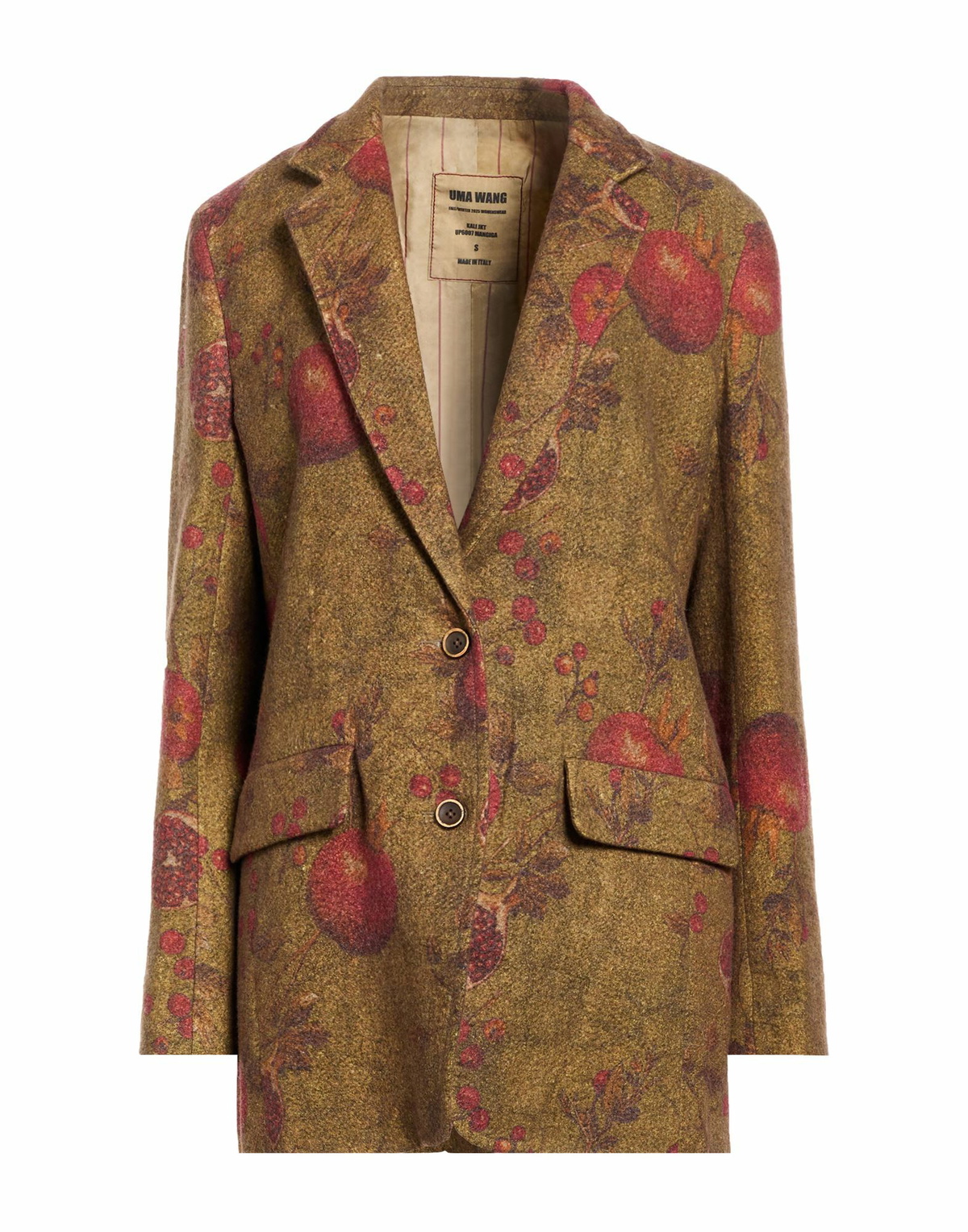 Uma Wang Womens Blazer Military in Green
