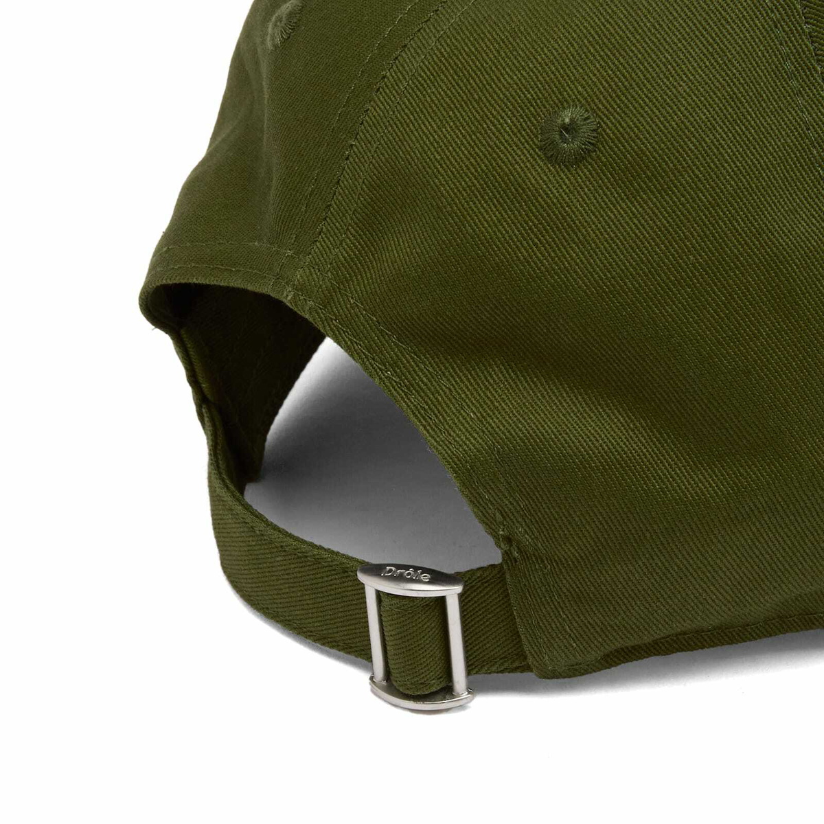 Drôle de Monsieur Men's Braided Slogan Cap in Khaki 