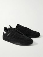 Y-3 - Gazelle Leather-Trimmed Suede Sneakers - Black