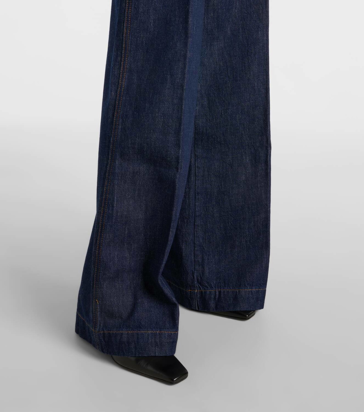 Frame High-rise wide-leg jeans Frame Denim